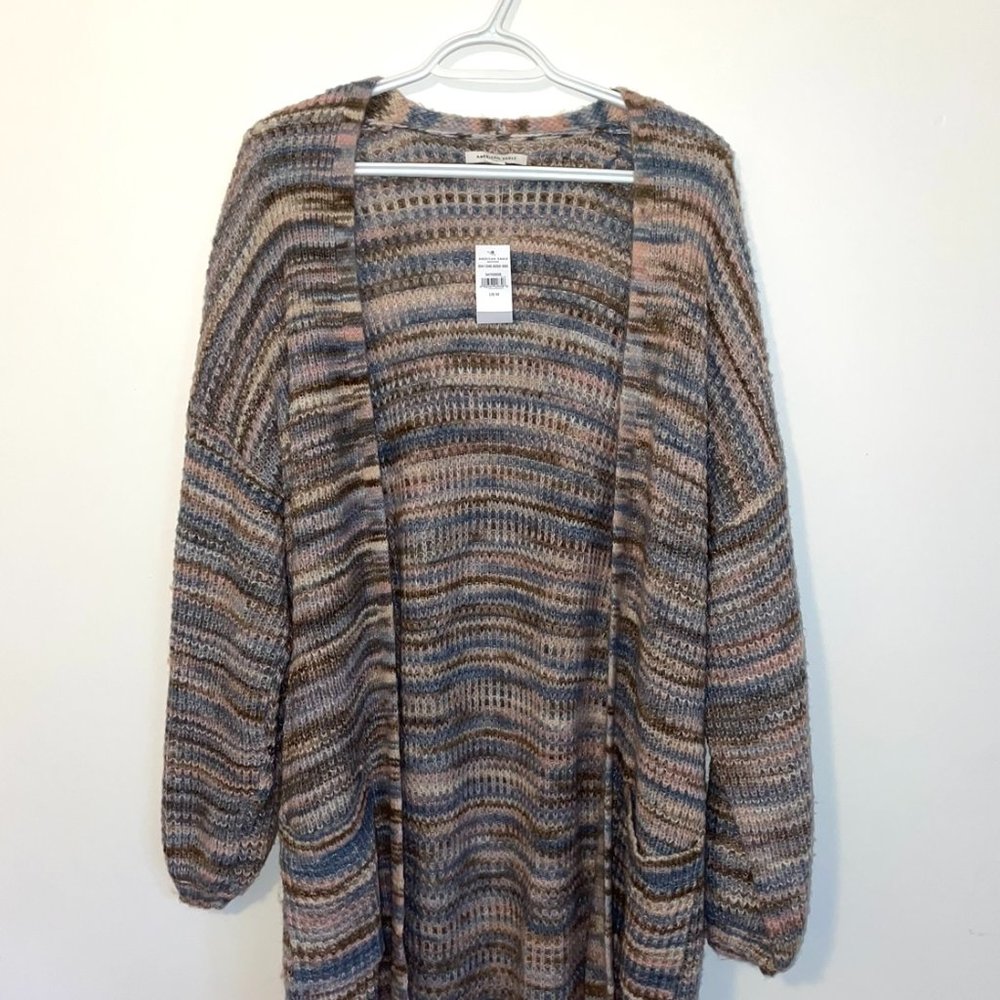 NWT | American Eagle Oversized Long Cardigan | Size: M | Color: Multicolored